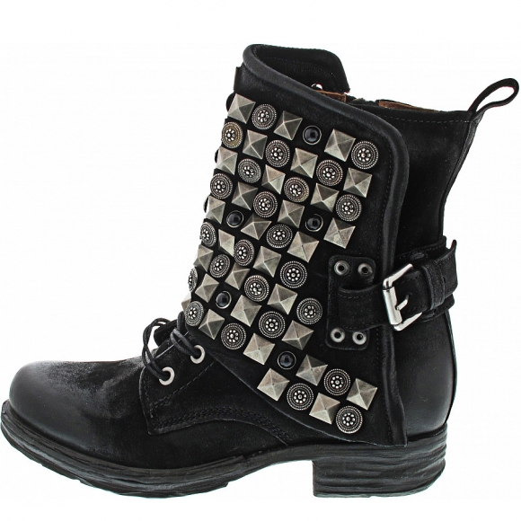 A.S.98 Schnürstiefel in nero