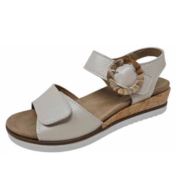 Aco Riana 14 Sandalette in creme perlato