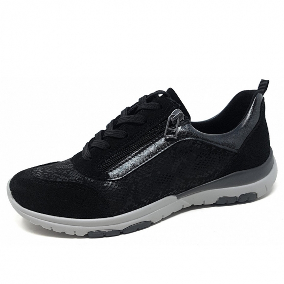 Aco Sonja 27 sportlicher Schnürer in black