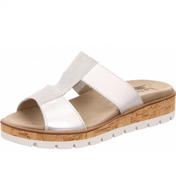 Aco Pantolette in silber, platin