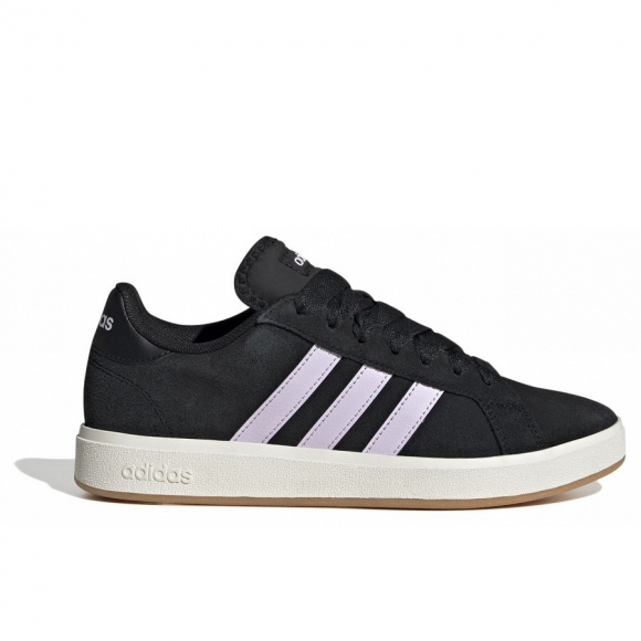 adidas Grand Court Base Sneaker in black ice lavender white