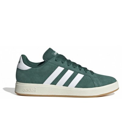 adidas Grand Court Base Sneaker in green white gum