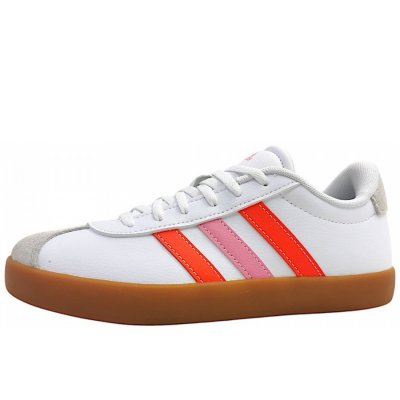 adidas VL COURT 3.0 K Schnürer in white/red/pink adidas VL COURT 3.0 K Schnürer in white/red/pink