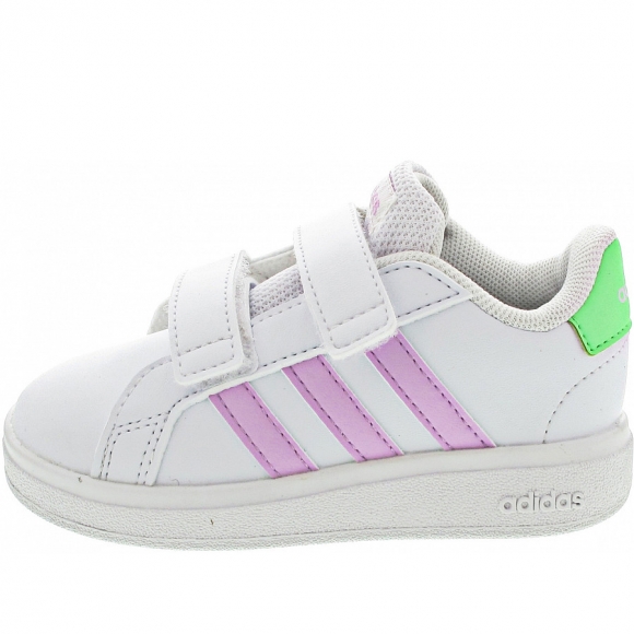adidas Grand Court 2.0 CF I Lauflernschuh in ftwwht-blilil-beamgr adidas Grand Court 2.0 CF I Lauflernschuh in ftwwht-blilil-beamgr