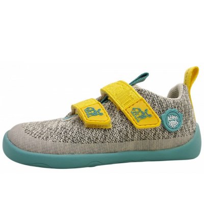 Affenzahn Happy Nashorn Barfußschuhe in Grau/Türkis/Gelb Affenzahn Happy Nashorn Barfußschuhe in Grau/Türkis/Gelb