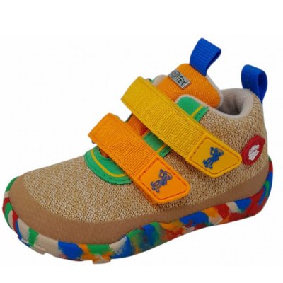 Affenzahn Affenzahn 10 Jahre Klettschuh in beige bunt Affenzahn Affenzahn 10 Jahre Klettschuh in beige bunt