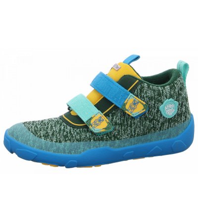 Affenzahn Bär Klettschuh in grün blau multi Affenzahn Bär Klettschuh in grün blau multi