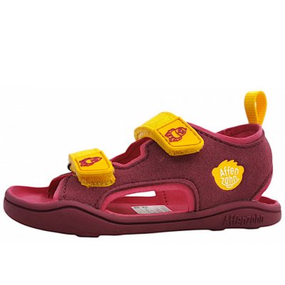 Affenzahn Sandale Vogel Barfußschuhe in lila-gelb