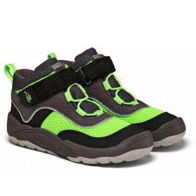 Affenzahn Vegan Explory Panther Klettstiefel in 80028 Grün, Grau, Schwarz
