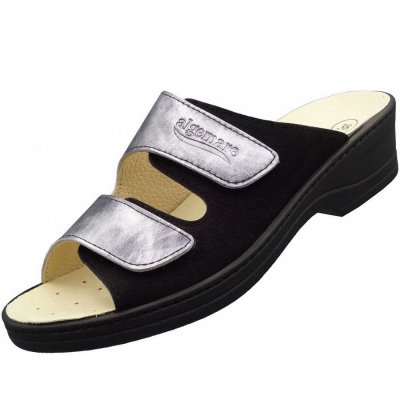 Algemare Pantolette in schwarz-kombiniert