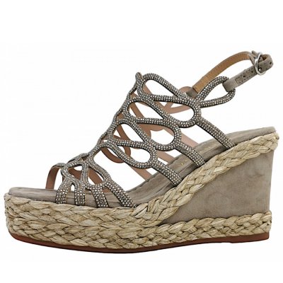 Alma En Pena Sandalette in Taupe Alma En Pena Sandalette in Taupe