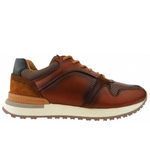 Ambitious cognac green sportlicher Schnürer in cognac green
