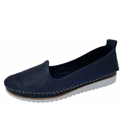 andrea conti Slipper in dkl. blau andrea conti Slipper in dkl. blau
