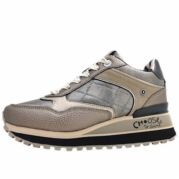 Anekke sportlicher Schnürer in beige