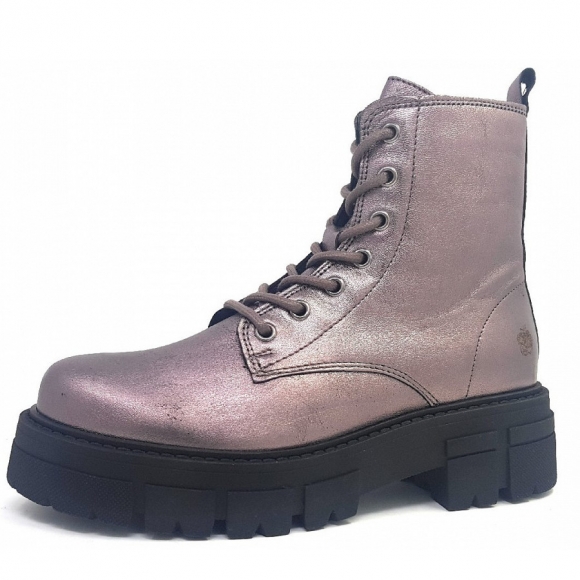 Apple of Eden Metallic Goat Schnürstiefel in Orion