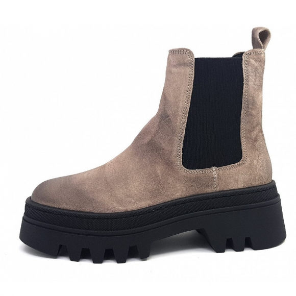 Apple of Eden Oild Suede Stiefel in DK Taupe