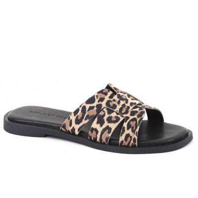 Apple of Eden flache Pantolette in braun Apple of Eden flache Pantolette in braun