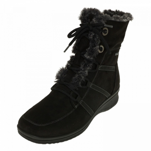 Ara MÜNCHEN Schnürstiefel in 0 SCHWARZ,GRAPHIT