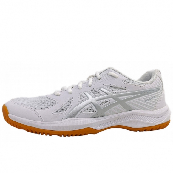 Asics Upcourt 6 Hallenschuh in 100 white/pure silver