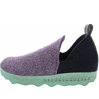 ASPORTUGUESAS City L Hausschuh in purple-navy ASPORTUGUESAS City L Hausschuh in purple-navy