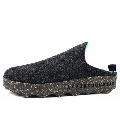 Asportuguesas Come Po Pantolette in Anthracite Asportuguesas Come Po Pantolette in Anthracite