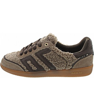 Back 70 Cloud Teddy FU11 Sneaker in taupe fur-coffee litchi Back 70 Cloud Teddy FU11 Sneaker in taupe fur-coffee litchi