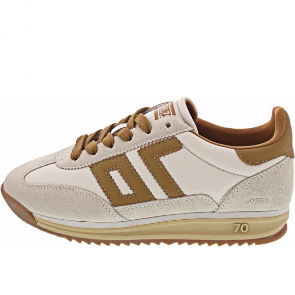 Back 70 Jogger N09 Sneaker low in sponge milk ice cuoio