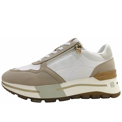 Bagatt sportlicher Schnürer in 2052 white/beige