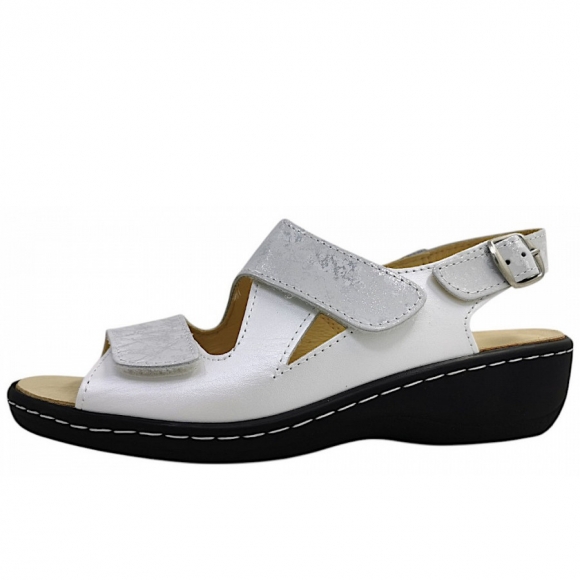 Belvida Sandale in weiss perlato 009