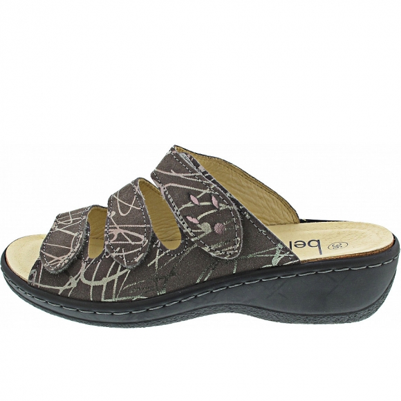 Belvida Pantolette in grau-silber