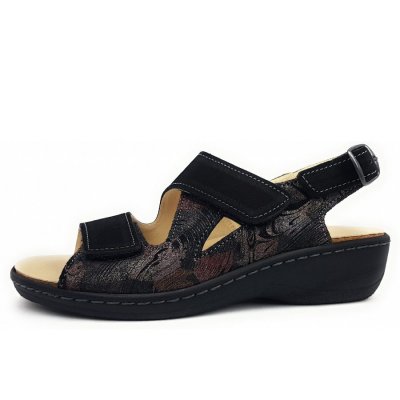 Belvida Sandale in black leaf black Belvida Sandale in black leaf black