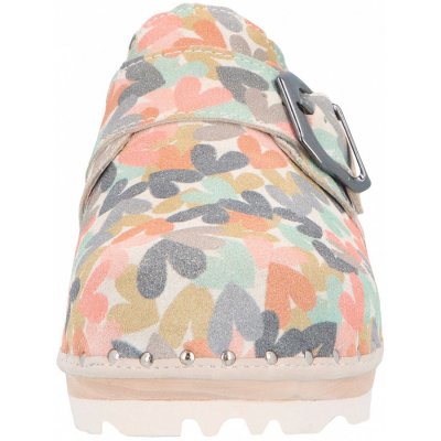 Berkemann Clogs in multicolor hell/Abstrakt Leder