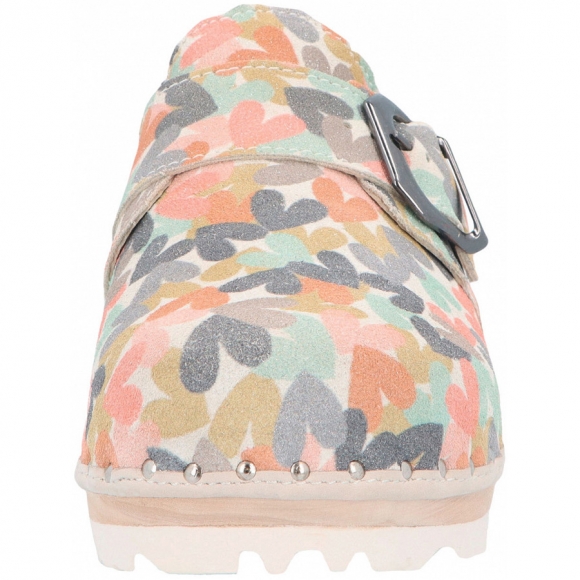 Berkemann Clogs in multicolor hell/Abstrakt Leder