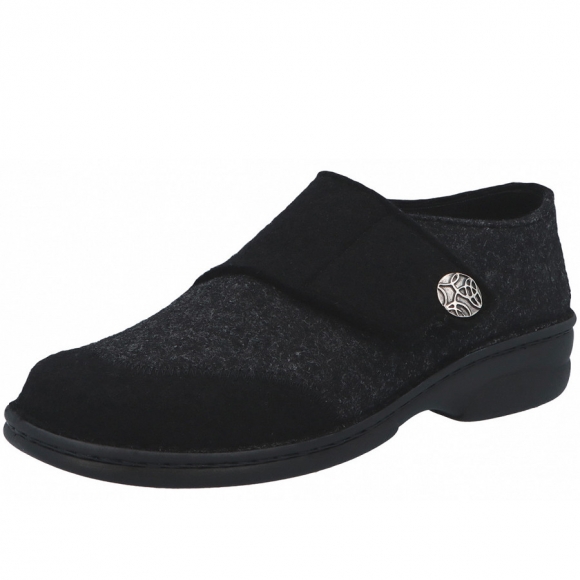 Berkemann jarla Hausschuhe in schwarz/patch