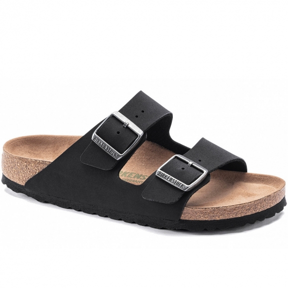 Birkenstock Arizona Pantolette in Earthy Vegan black