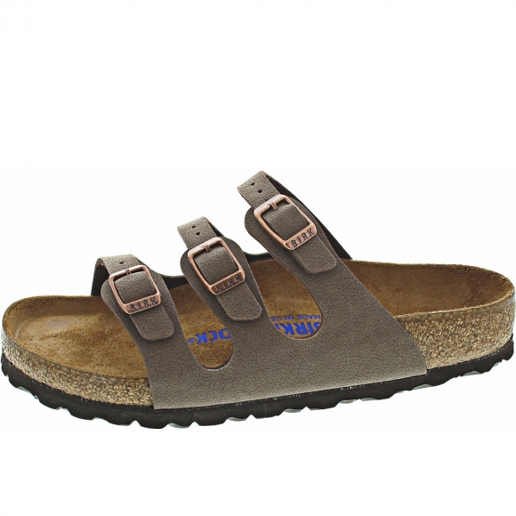 Birkenstock Florida Weichbettung Pantolette in mocca