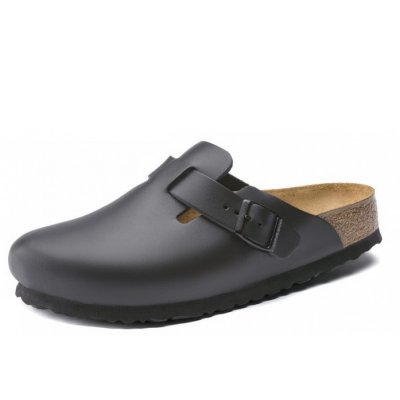 Birkenstock Boston Pantolette in schwarz Birkenstock Boston Pantolette in schwarz