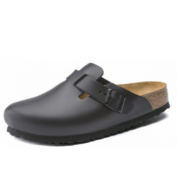 Birkenstock Boston Pantolette in schwarz