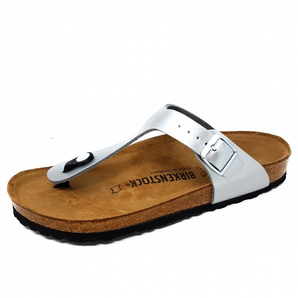 Birkenstock Gizeh Zehentrenner in silver