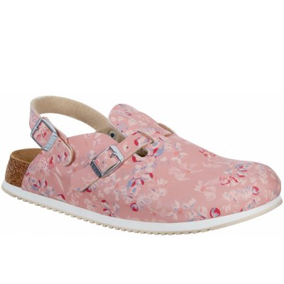 Birkenstock Kay SL Pantolette in Flower Field Rose Birkenstock Kay SL Pantolette in Flower Field Rose