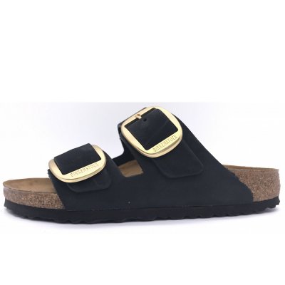 Birkenstock arizona big buckle lenb black Pantolette in schwarz