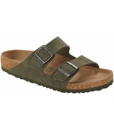 Birkenstock Arizona Vegan Pantoletten in Desert Dust Thyme Birkenstock Arizona Vegan Pantoletten in Desert Dust Thyme