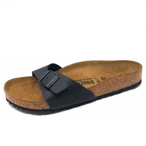 Birkenstock Madrid Pantolette in Schwarz Lack