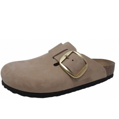 Birkenstock Boston Big Buckle Clogs in sandcastle Birkenstock Boston Big Buckle Clogs in sandcastle
