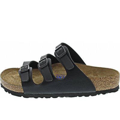 Birkenstock Florida Weichbettung Pantolette in schwarz Birkenstock Florida Weichbettung Pantolette in schwarz