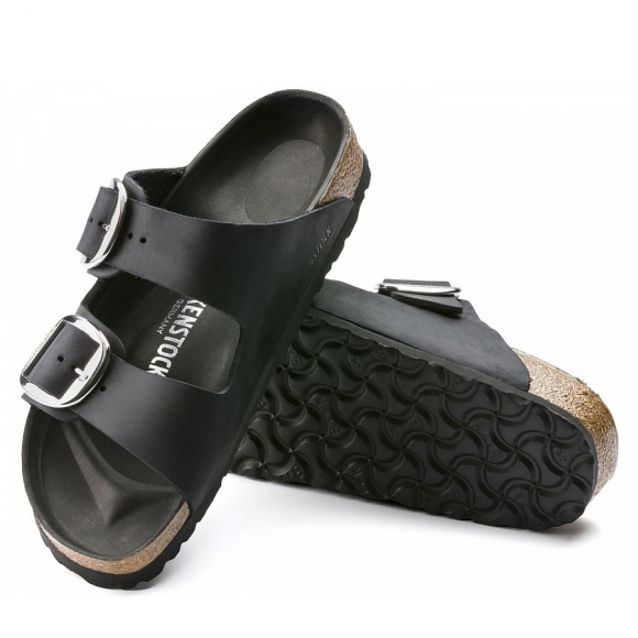 Birkenstock Arizona Big Buckle Pantolette in black