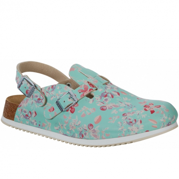 Birkenstock Kay SL Pantolette in Flower Field Mint