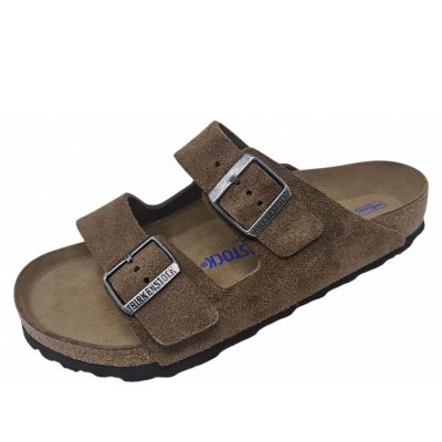 Birkenstock Arizona Soft Footbed Pantolette in drk. tea tanal Birkenstock Arizona Soft Footbed Pantolette in drk. tea tanal