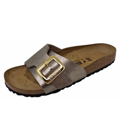 Birkenstock Catalina Cushion Buckle Pantolette in graceful taupe