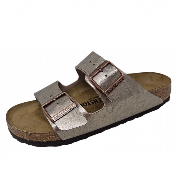 Birkenstock Arizona Pantolette in graceful taupe
